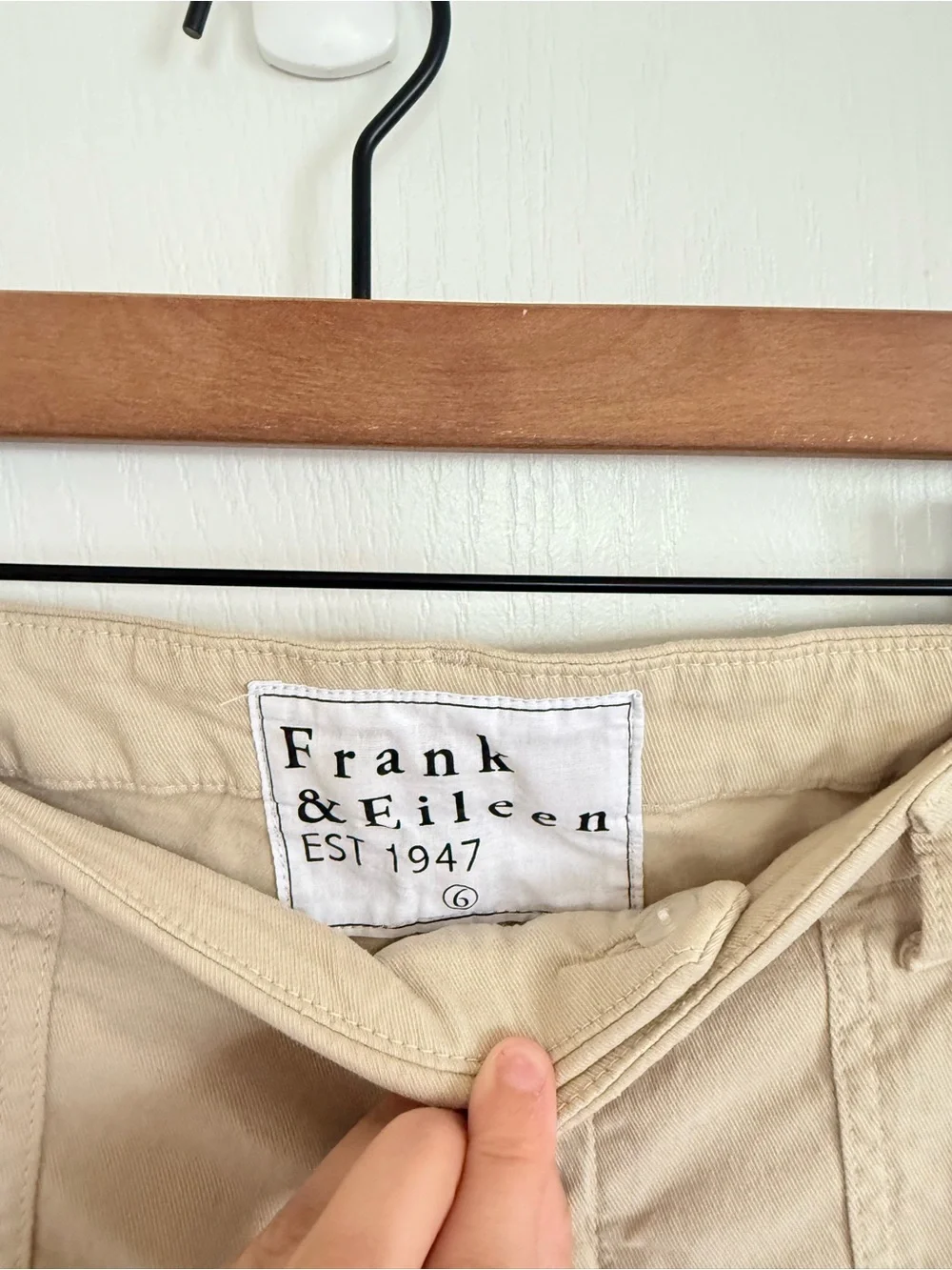 Frank & Eileen Blackrock Utility Ankle Pant in Tan